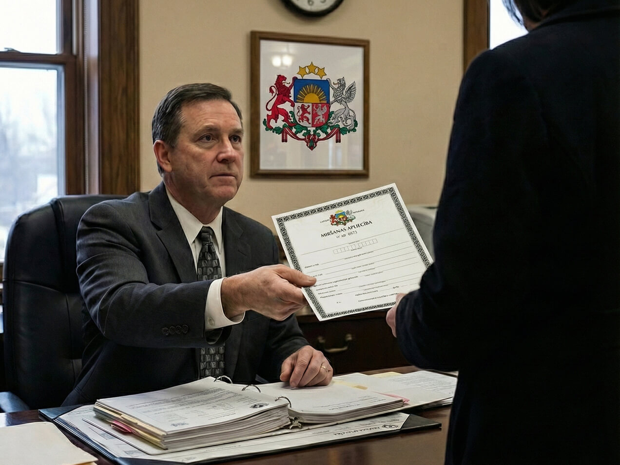 Получение свидетельства о смерти в Латвии в ЗАГС